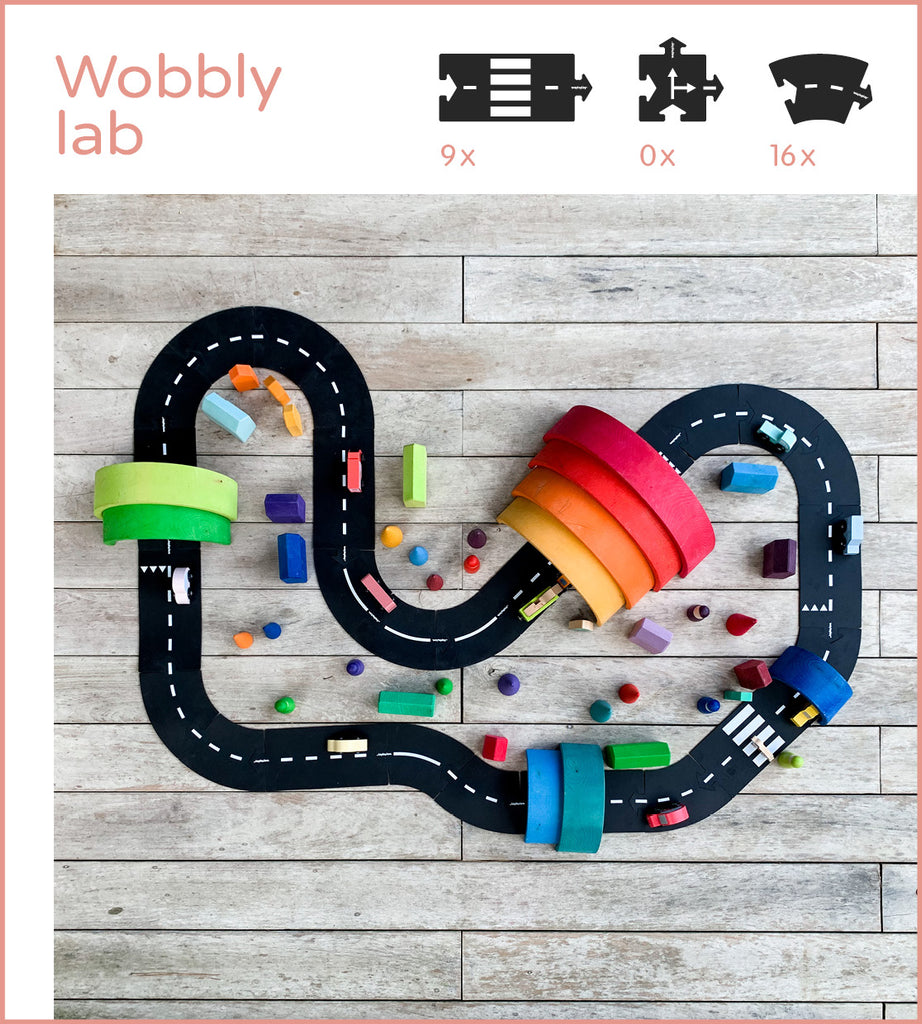 Waytoplay Toys The Flexible Toy Road Wobbly Lab